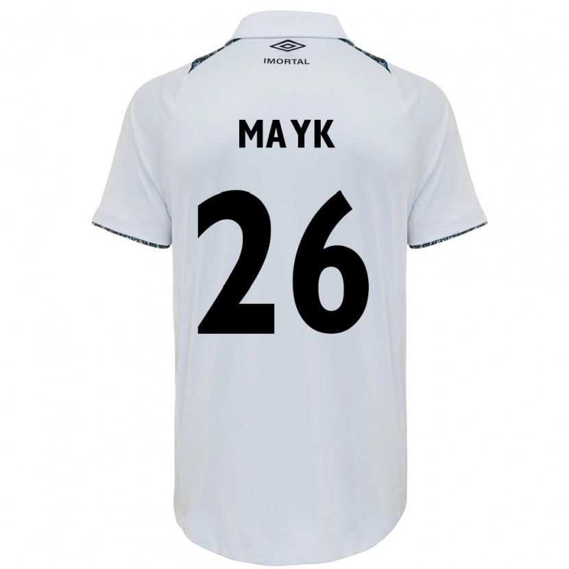 Danxen Women Mayk #26 White Blue Away Jersey 2025/26 T-Shirt