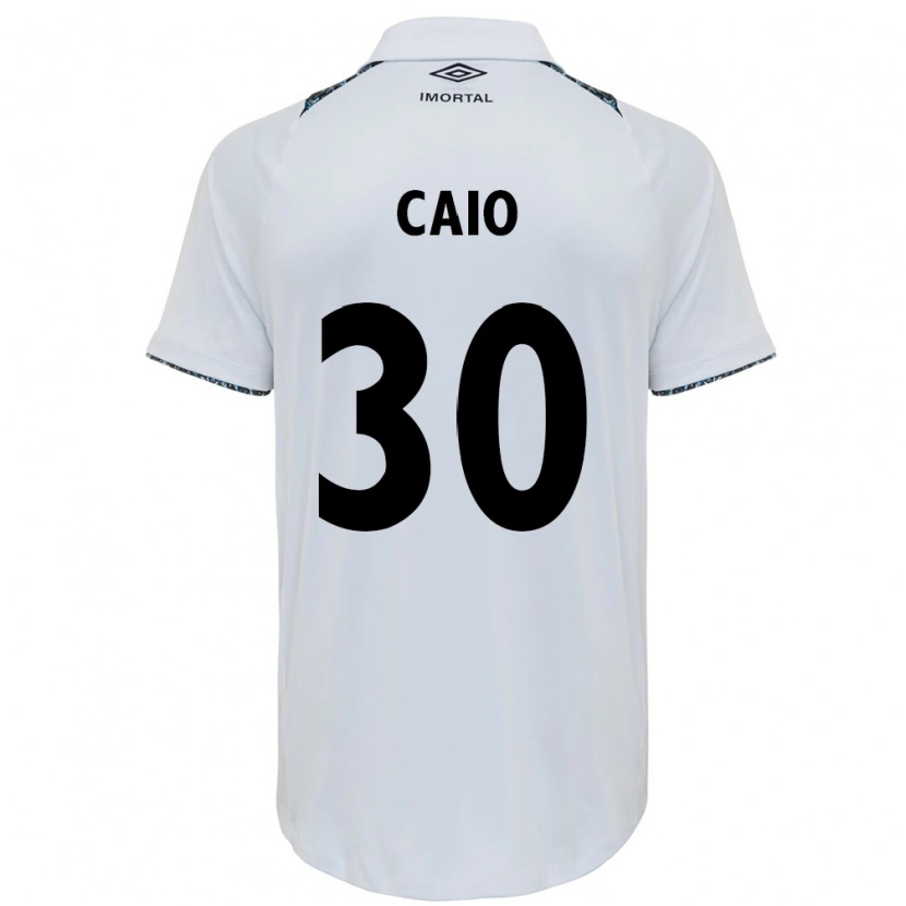 Danxen Women Rodrigo Caio #30 White Blue Away Jersey 2025/26 T-Shirt