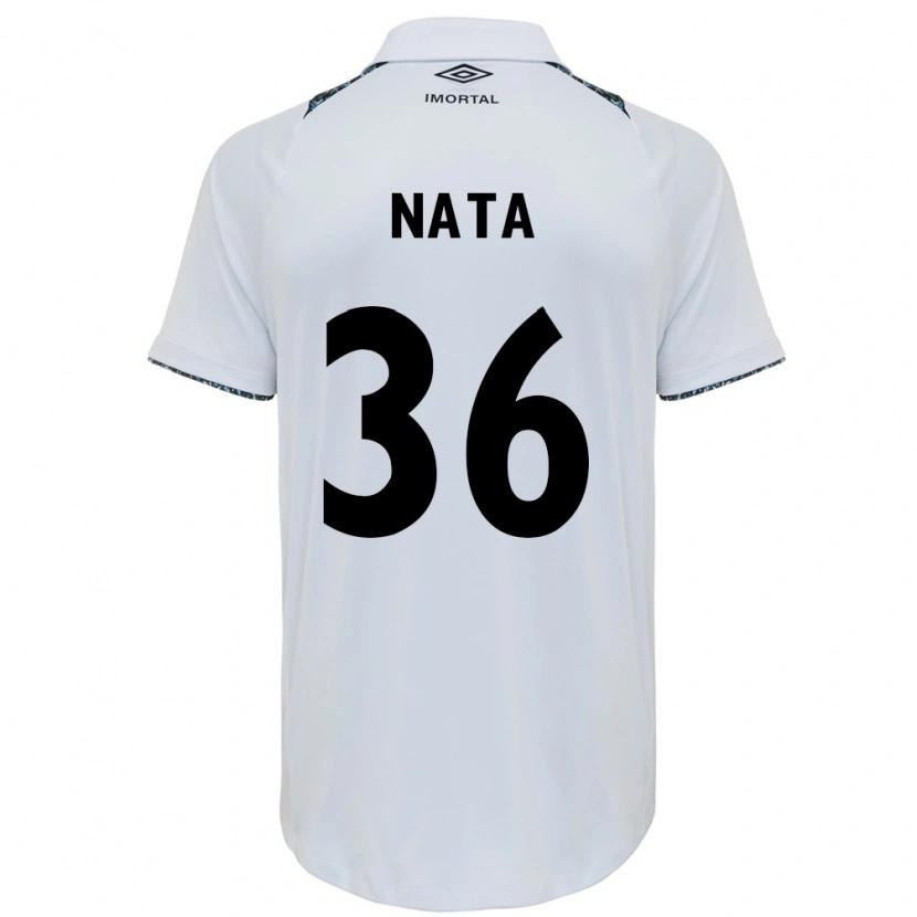 Danxen Women Natã #36 White Blue Away Jersey 2025/26 T-Shirt