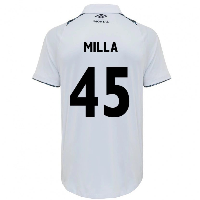 Danxen Women Lucas Milla #45 White Blue Away Jersey 2025/26 T-Shirt
