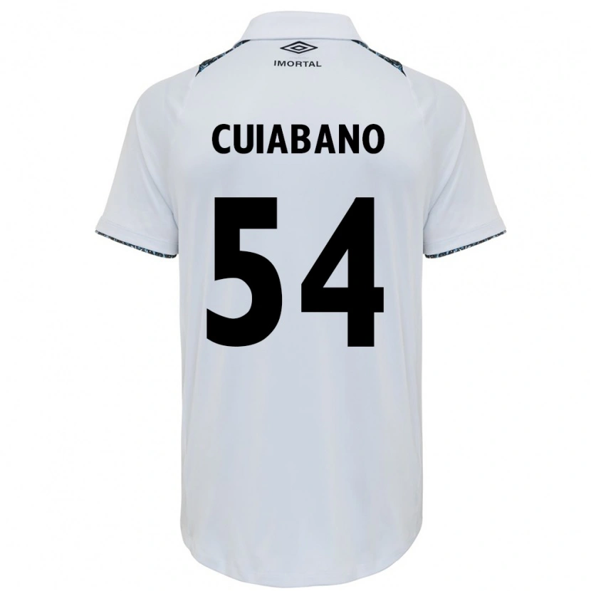 Danxen Women Cuiabano #54 White Blue Away Jersey 2025/26 T-Shirt
