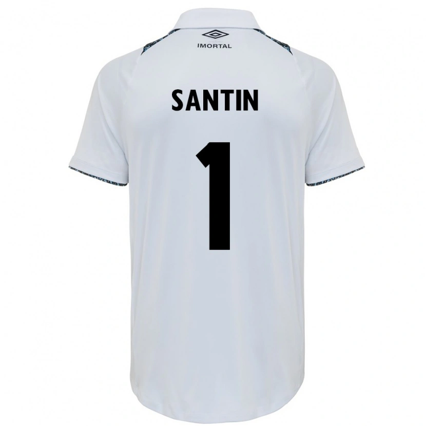 Danxen Women Duda Santin #1 White Blue Away Jersey 2025/26 T-Shirt