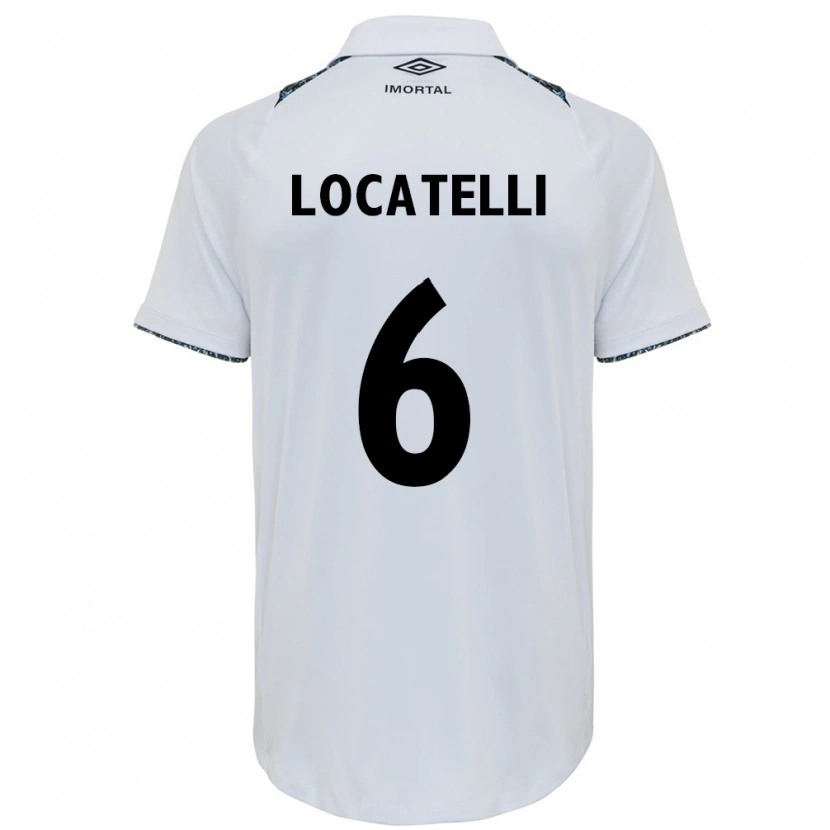 Danxen Women Natane Locatelli #6 White Blue Away Jersey 2025/26 T-Shirt