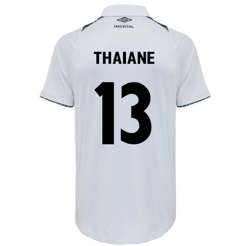 Danxen Women Thaiane #13 White Blue Away Jersey 2025/26 T-Shirt