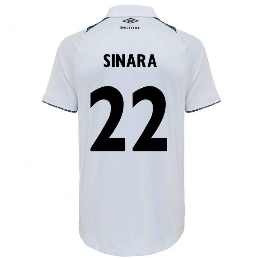 Danxen Women Sinara #22 White Blue Away Jersey 2025/26 T-Shirt