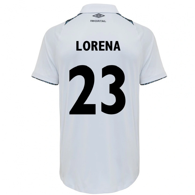 Danxen Women Lorena #23 White Blue Away Jersey 2025/26 T-Shirt