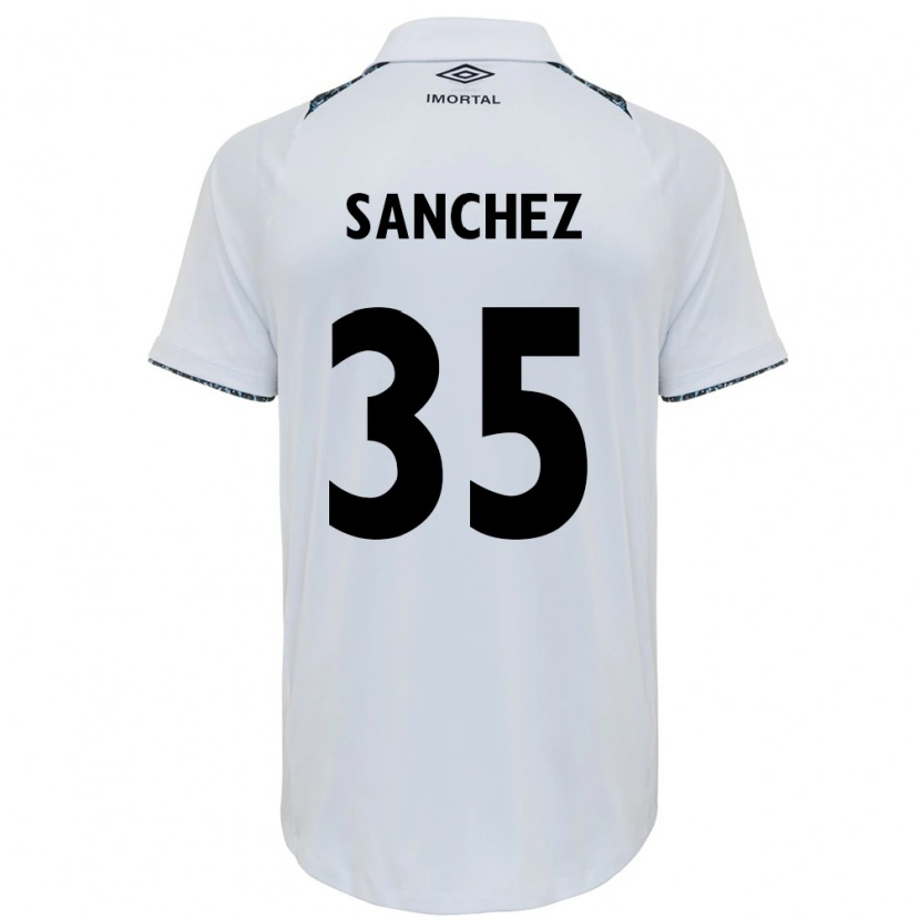 Danxen Women Lari Sanchez #35 White Blue Away Jersey 2025/26 T-Shirt