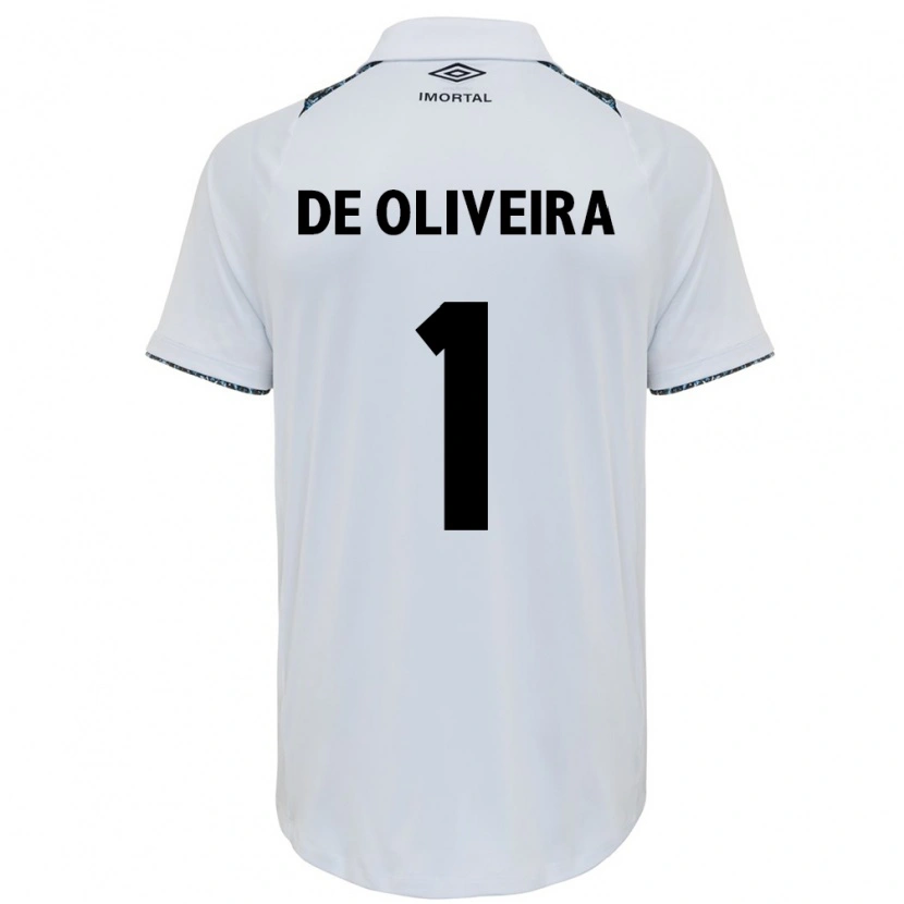 Danxen Women Walewska Moreira De Oliveira #1 White Blue Away Jersey 2025/26 T-Shirt