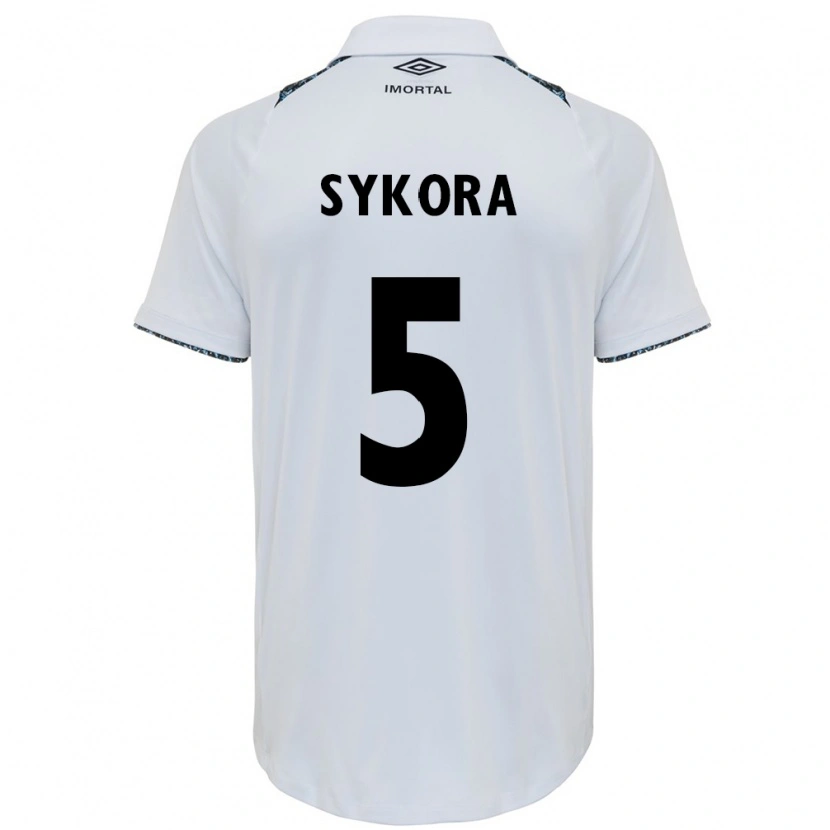 Danxen Women Stacy Denise Sykora #5 White Blue Away Jersey 2025/26 T-Shirt