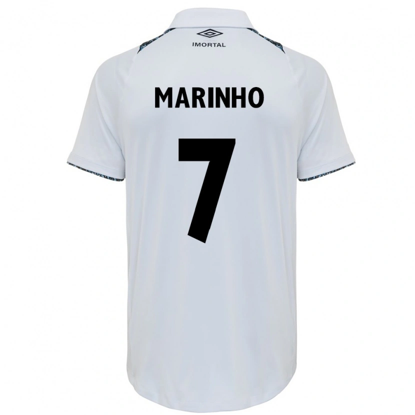 Danxen Women Ananda Cristina Marinho #7 White Blue Away Jersey 2025/26 T-Shirt