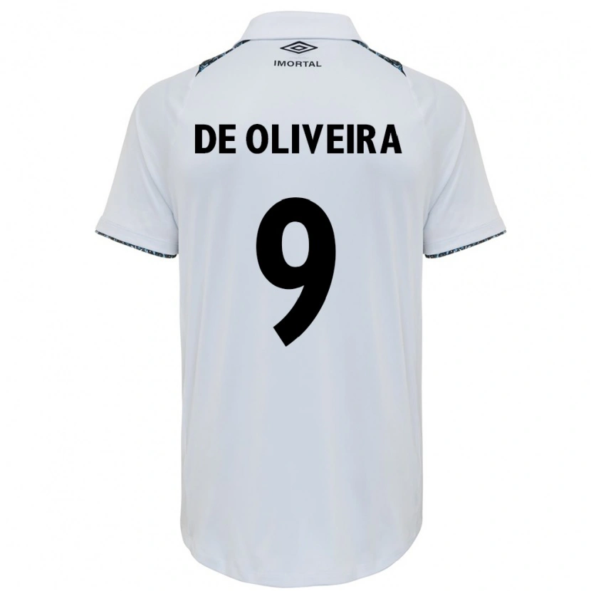 Danxen Women Veridiana Mostaco De Oliveira #9 White Blue Away Jersey 2025/26 T-Shirt