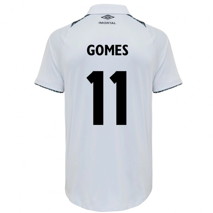 Danxen Women Joyce Gomes Da Silva #11 White Blue Away Jersey 2025/26 T-Shirt
