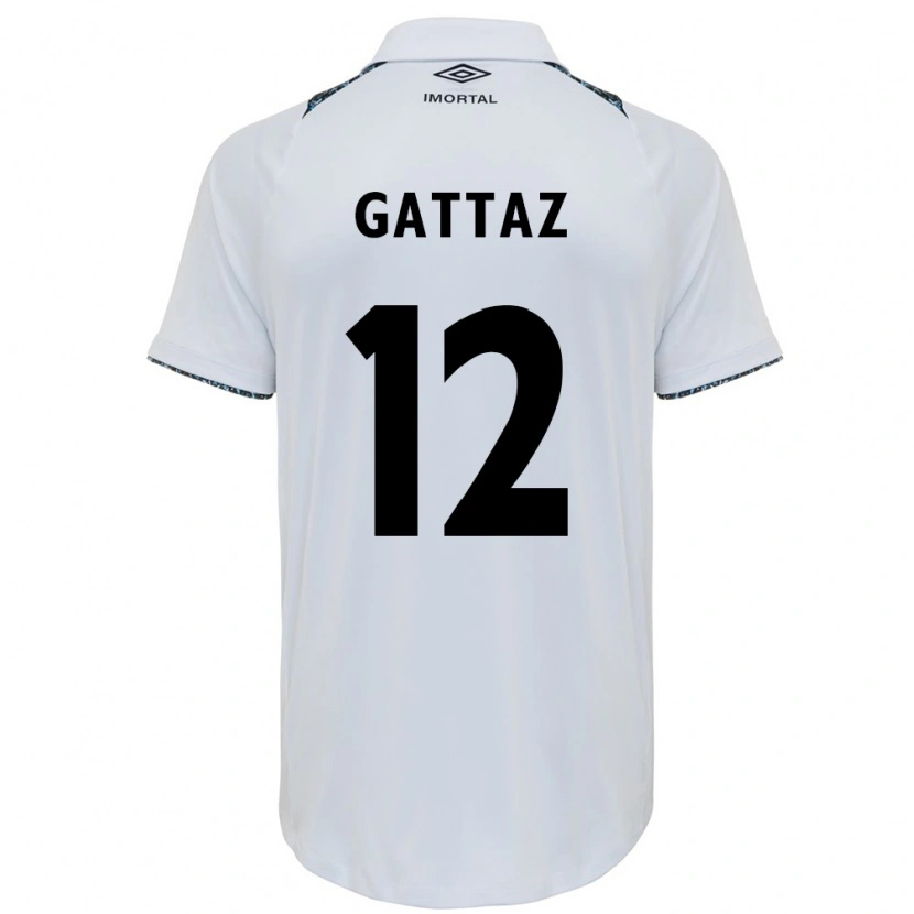 Danxen Women Caroline De Oliveira Saad Gattaz #12 White Blue Away Jersey 2025/26 T-Shirt