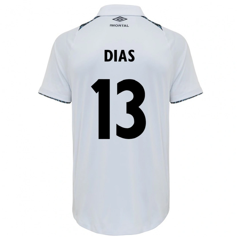Danxen Women Viviane Aparecida Dias #13 White Blue Away Jersey 2025/26 T-Shirt