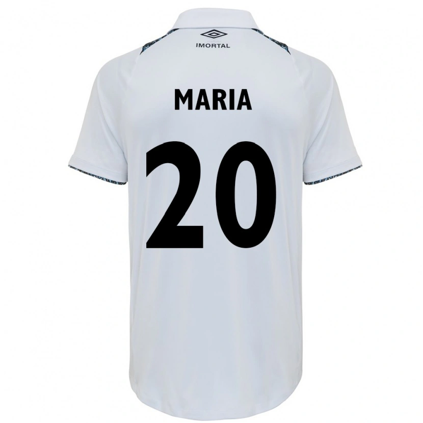 Danxen Women Maria De Lourdes Ribeiro Silva #20 White Blue Away Jersey 2025/26 T-Shirt