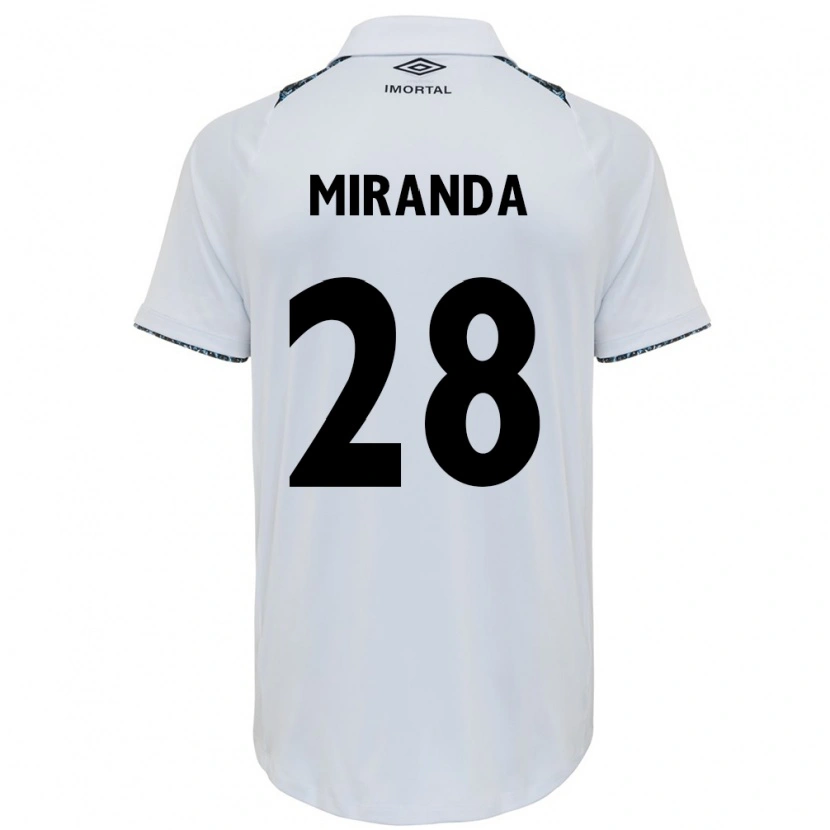 Danxen Women Paulo Miranda #28 White Blue Away Jersey 2025/26 T-Shirt
