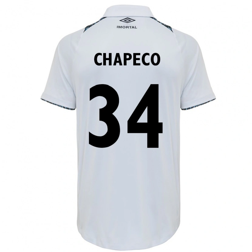Danxen Women Gabriel Chapeco #34 White Blue Away Jersey 2025/26 T-Shirt