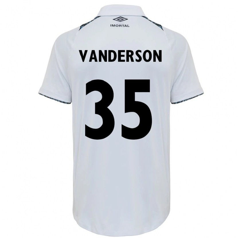 Danxen Women Vanderson #35 White Blue Away Jersey 2025/26 T-Shirt
