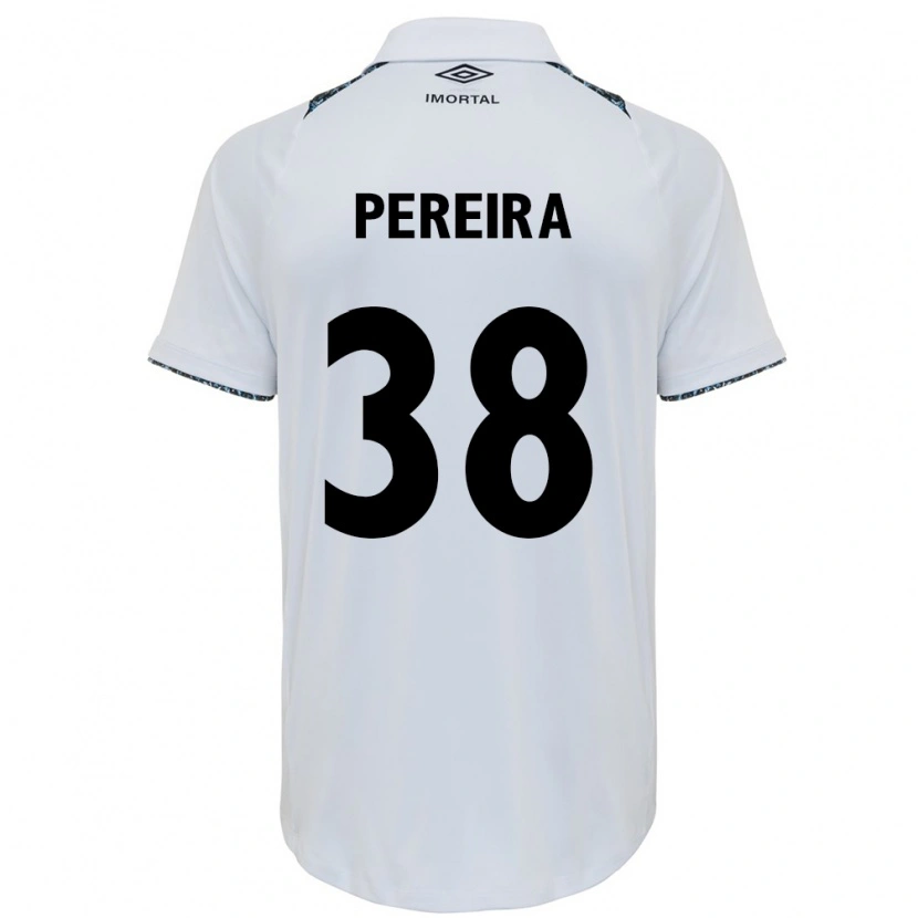 Danxen Women Leo Pereira #38 White Blue Away Jersey 2025/26 T-Shirt
