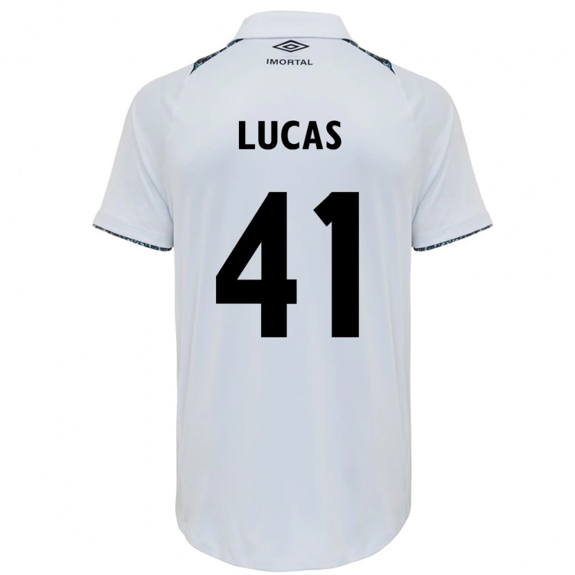 Danxen Women Pedro Lucas #41 White Blue Away Jersey 2025/26 T-Shirt