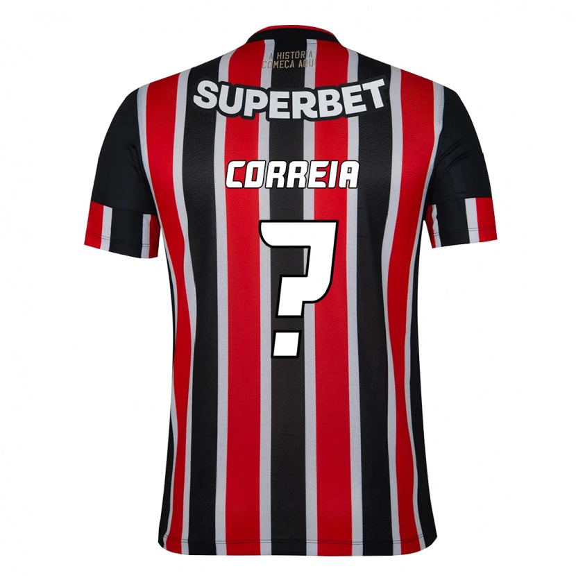 Danxen Women Arthur Correia #0 Black Red Away Jersey 2025/26 T-Shirt