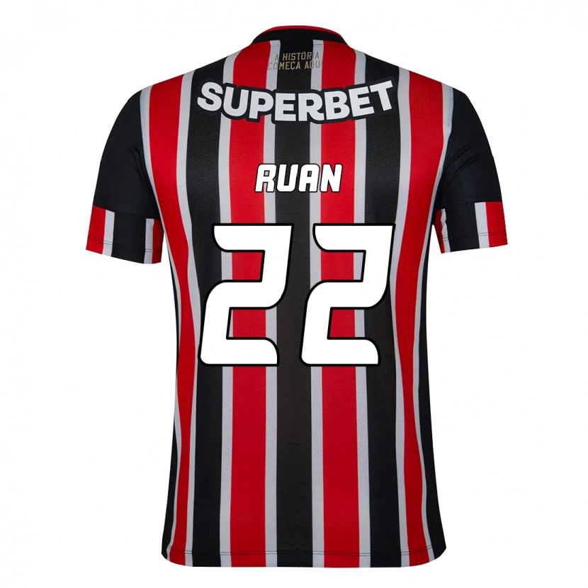 Danxen Women Ruan #22 Black Red Away Jersey 2025/26 T-Shirt