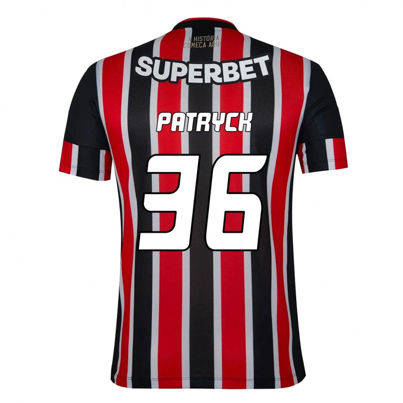 Danxen Women Patryck #36 Black Red Away Jersey 2025/26 T-Shirt