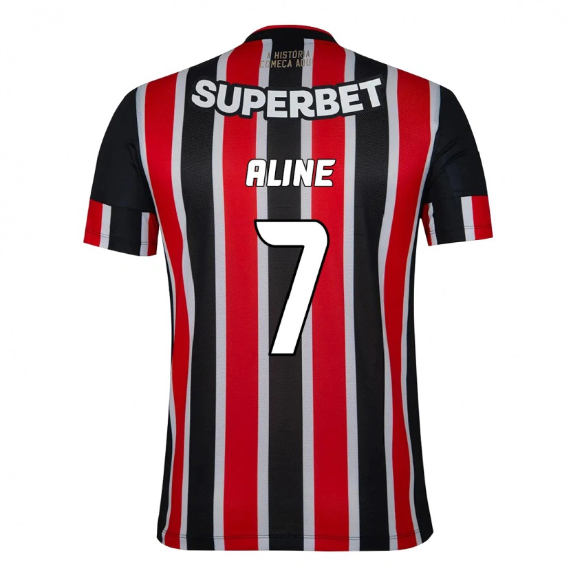 Danxen Women Aline #7 Black Red Away Jersey 2025/26 T-Shirt
