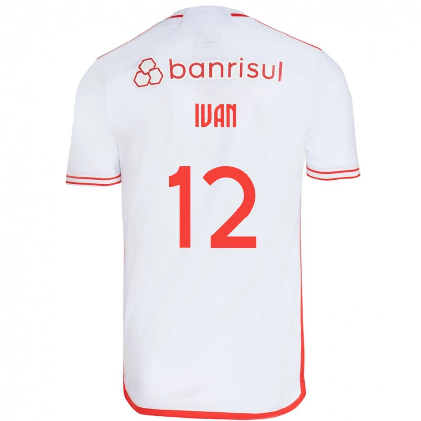 Danxen Women Ivan #12 White Red Away Jersey 2025/26 T-Shirt