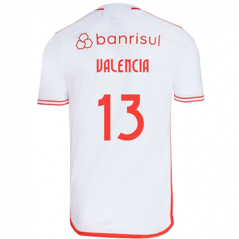 Danxen Women Enner Valencia #13 White Red Away Jersey 2025/26 T-Shirt