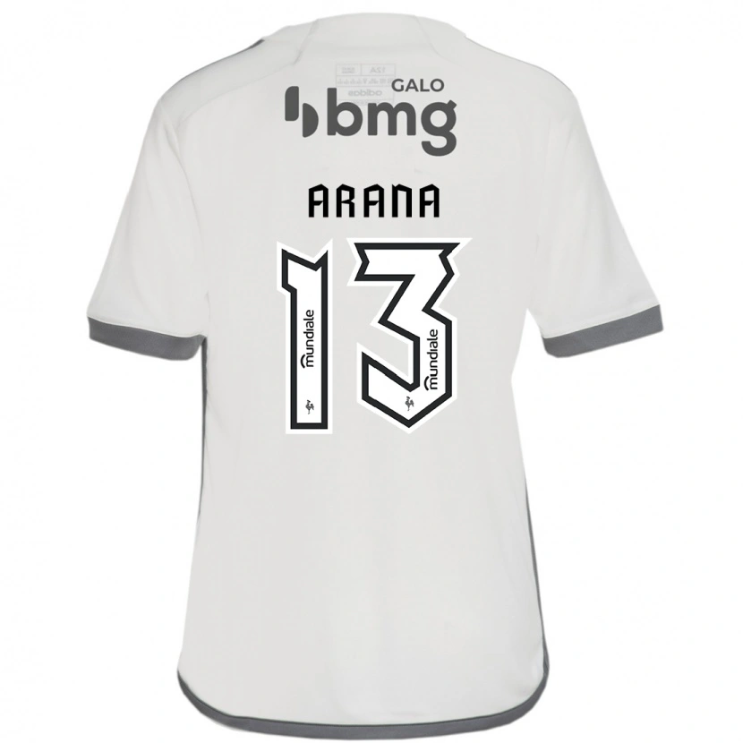 Danxen Women Guilherme Arana #13 Off White Away Jersey 2025/26 T-Shirt