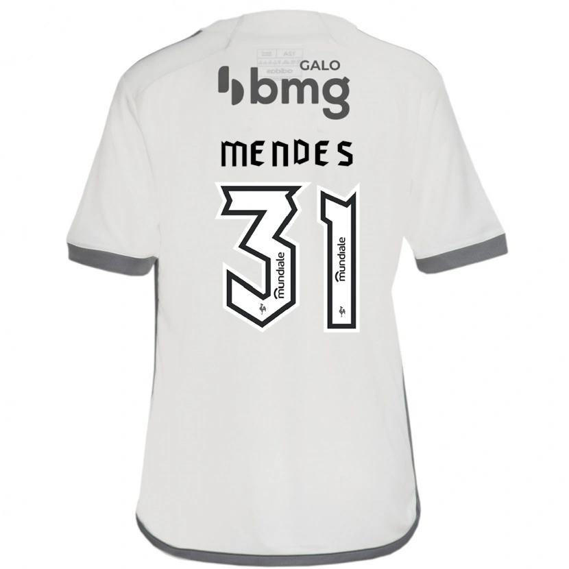 Danxen Women Matheus Mendes #31 Off White Away Jersey 2025/26 T-Shirt