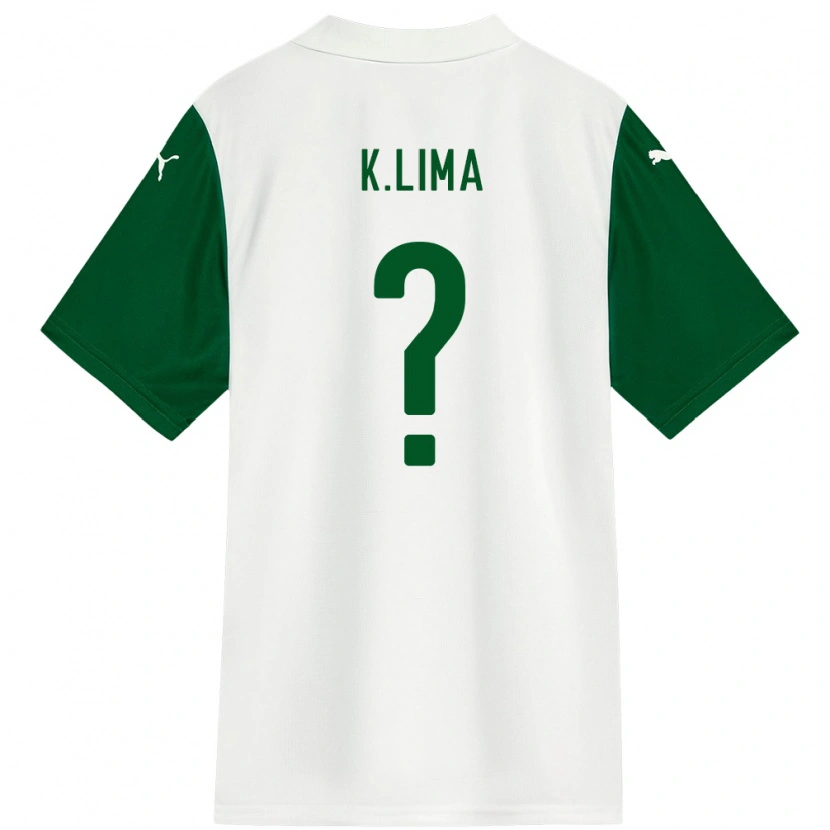 Danxen Women Kauan Lima #0 White Green Away Jersey 2025/26 T-Shirt