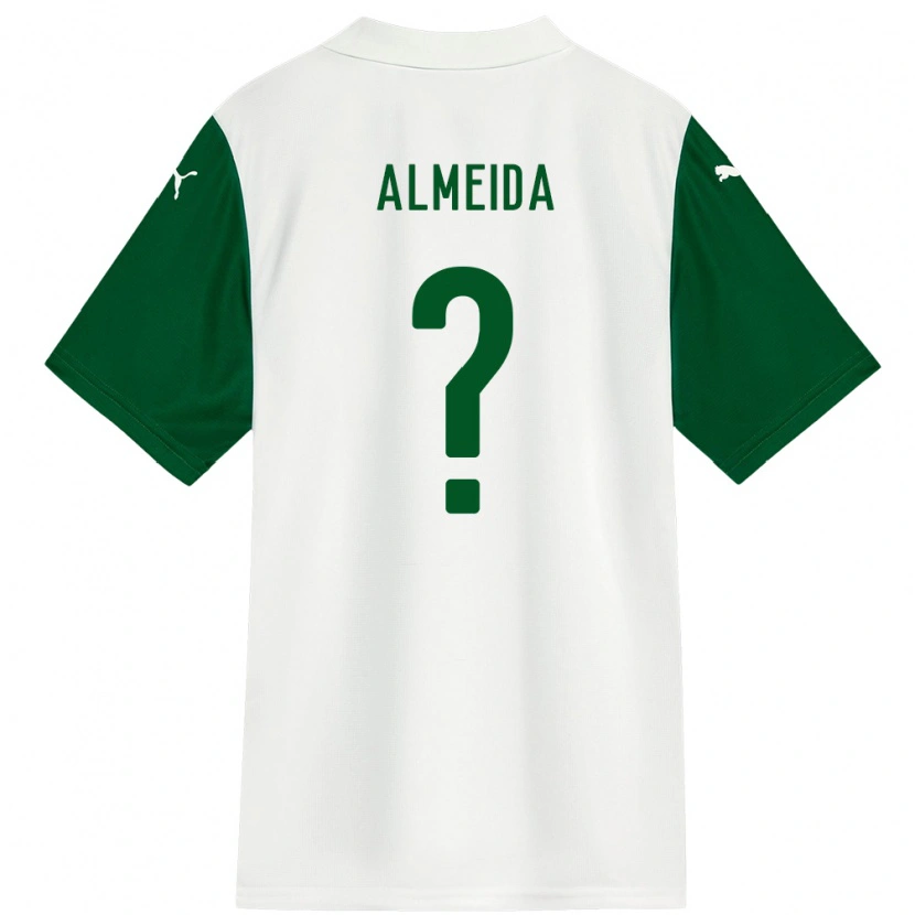 Danxen Women Pedro Almeida #0 White Green Away Jersey 2025/26 T-Shirt