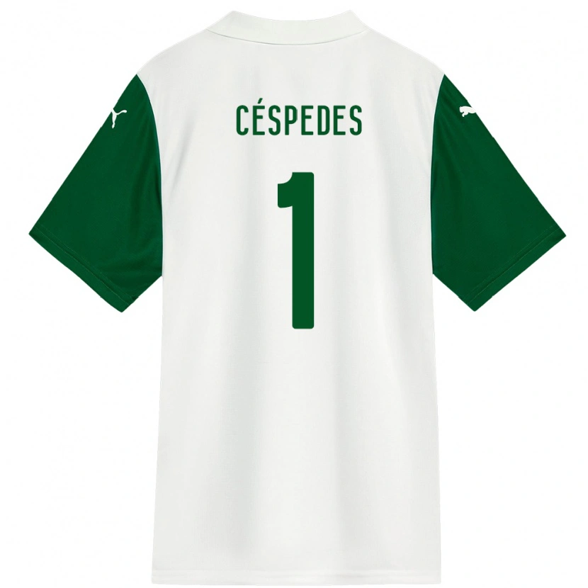 Danxen Women Antonio Céspedes #1 White Green Away Jersey 2025/26 T-Shirt