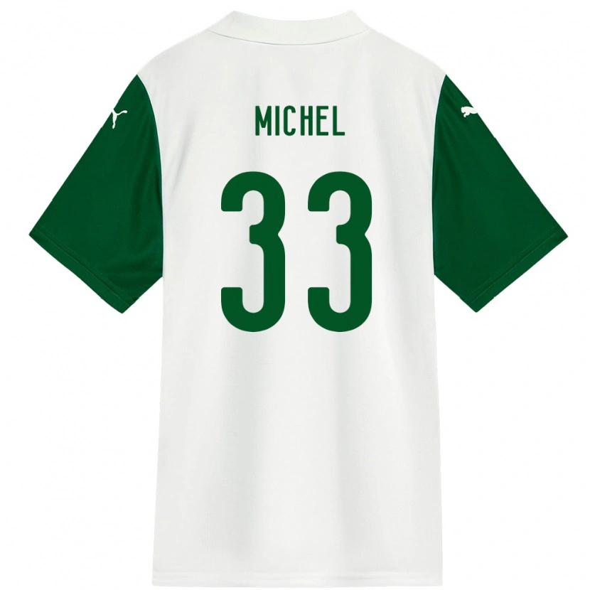 Danxen Women Michel #33 White Green Away Jersey 2025/26 T-Shirt