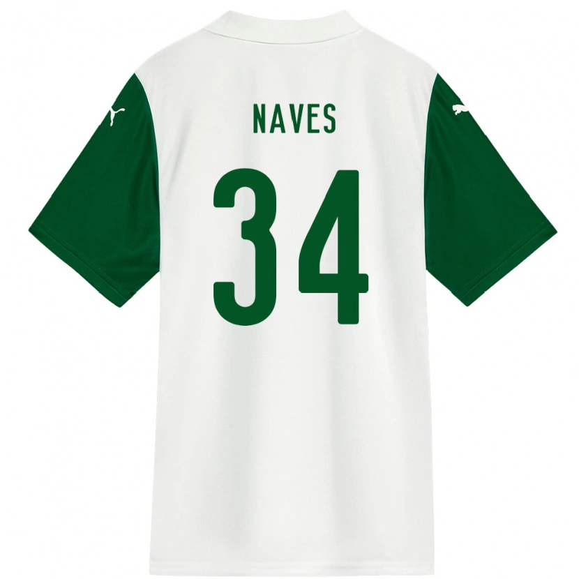 Danxen Women Naves #34 White Green Away Jersey 2025/26 T-Shirt
