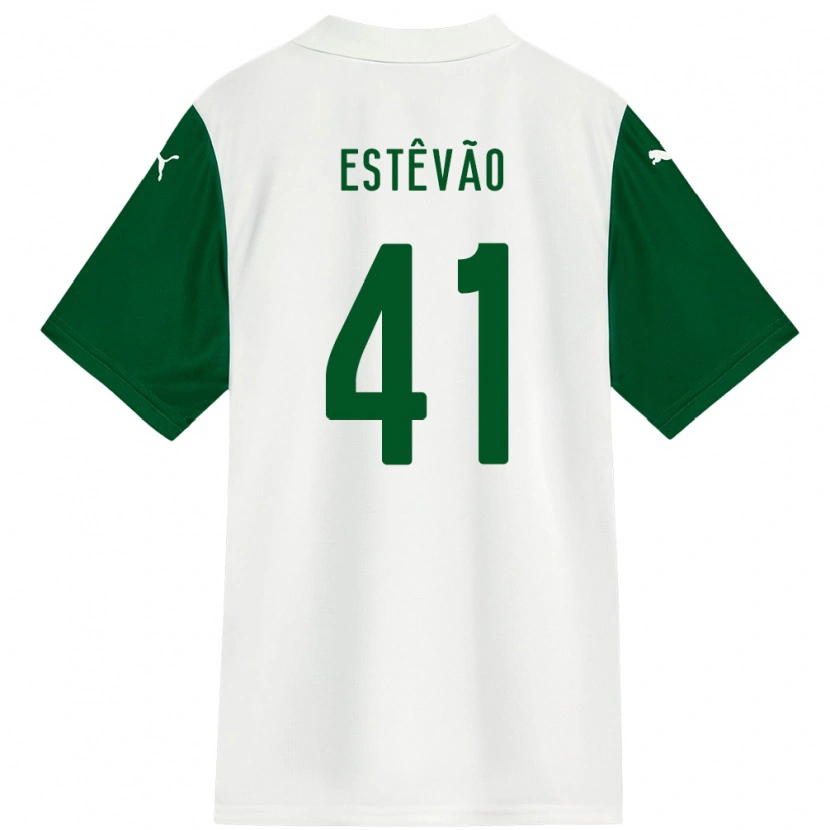 Danxen Women Estêvão #41 White Green Away Jersey 2025/26 T-Shirt