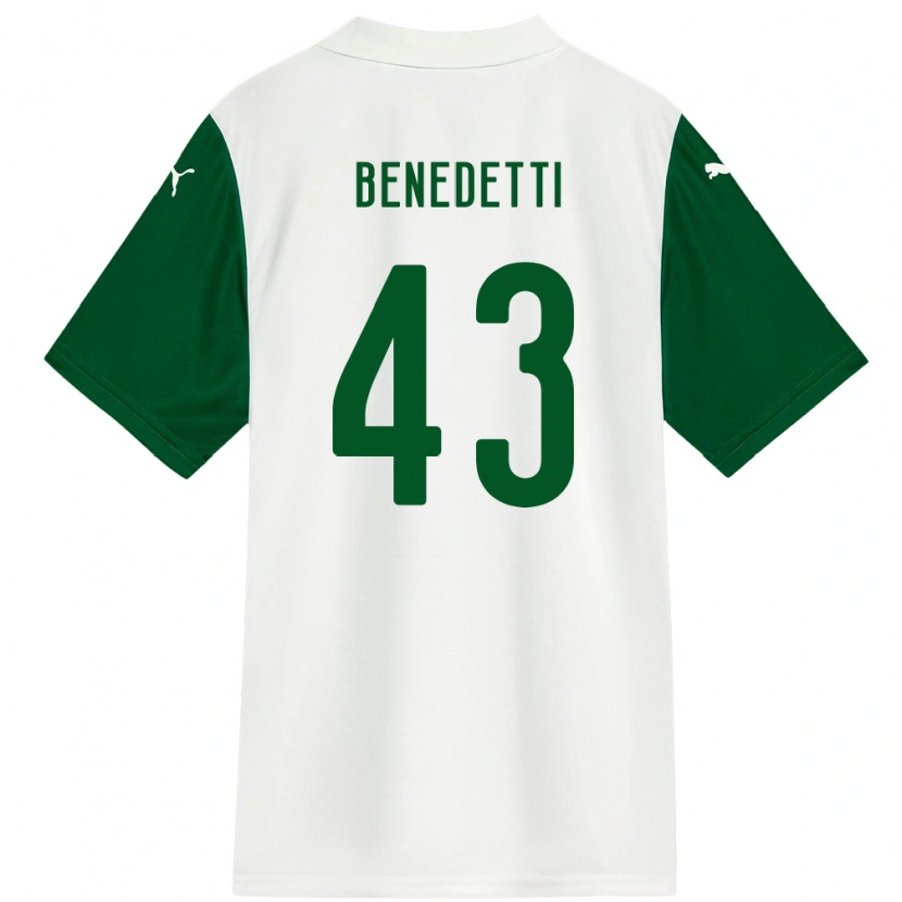 Danxen Women Luis Benedetti #43 White Green Away Jersey 2025/26 T-Shirt