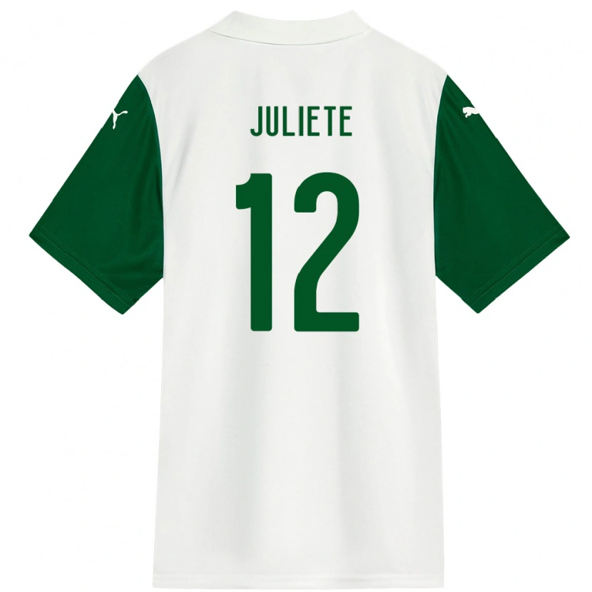 Danxen Women Juliete #12 White Green Away Jersey 2025/26 T-Shirt