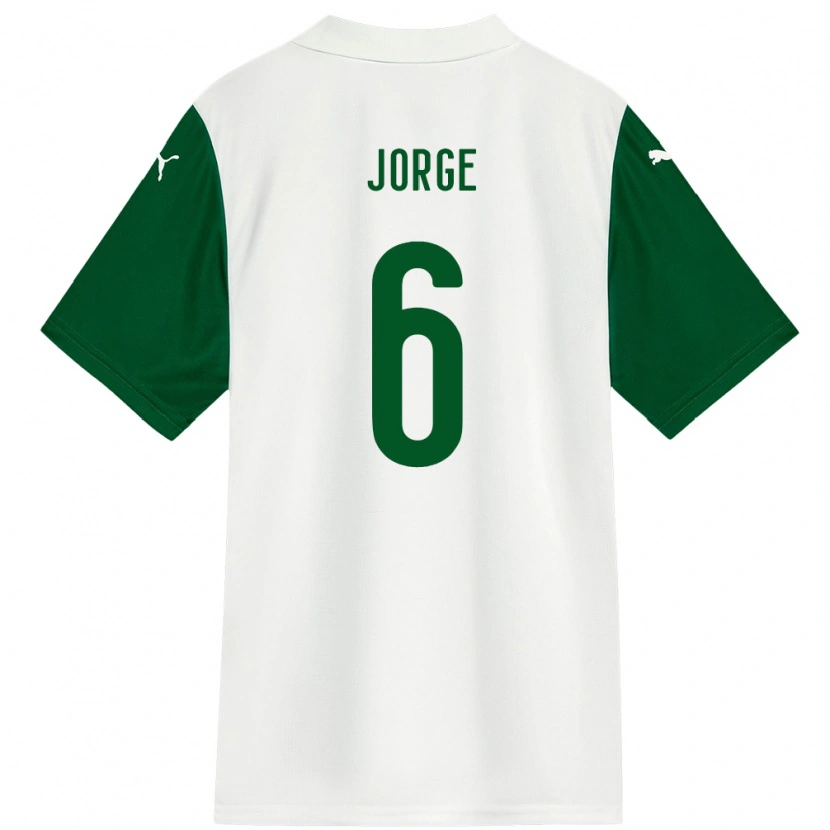 Danxen Women Jorge #6 White Green Away Jersey 2025/26 T-Shirt