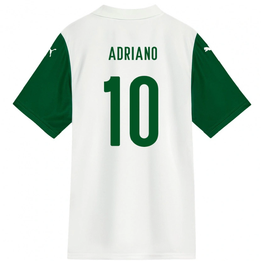 Danxen Women Luiz Adriano #10 White Green Away Jersey 2025/26 T-Shirt