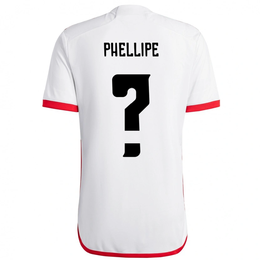 Danxen Women Phellipe #0 White Red Away Jersey 2025/26 T-Shirt