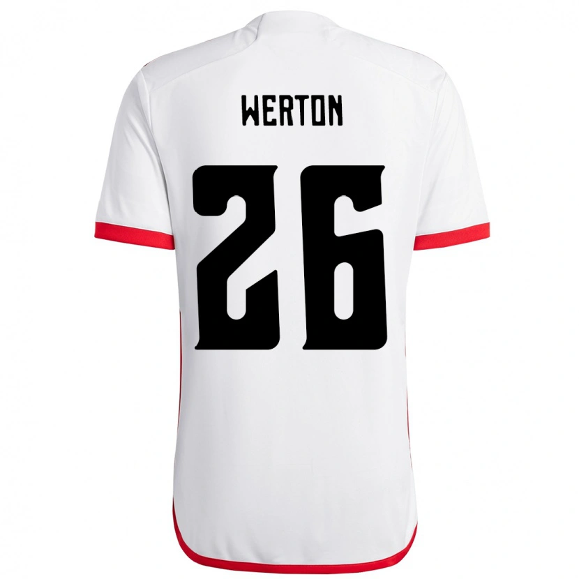 Danxen Women Werton #26 White Red Away Jersey 2025/26 T-Shirt