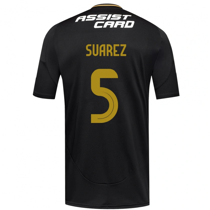 Danxen Women Nicolás Suarez #5 Black White Away Jersey 2025/26 T-Shirt