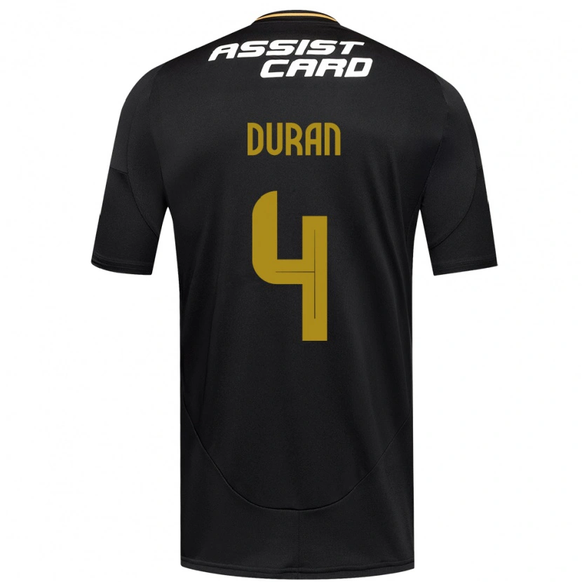 Danxen Women Elisa Durán #4 Black White Away Jersey 2025/26 T-Shirt