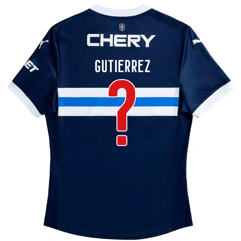Danxen Women Felipe Gutierrez #0 Royal Blue White Away Jersey 2025/26 T-Shirt