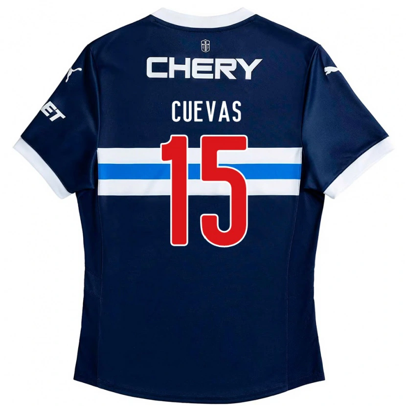 Danxen Women Cristian Cuevas #15 Royal Blue White Away Jersey 2025/26 T-Shirt