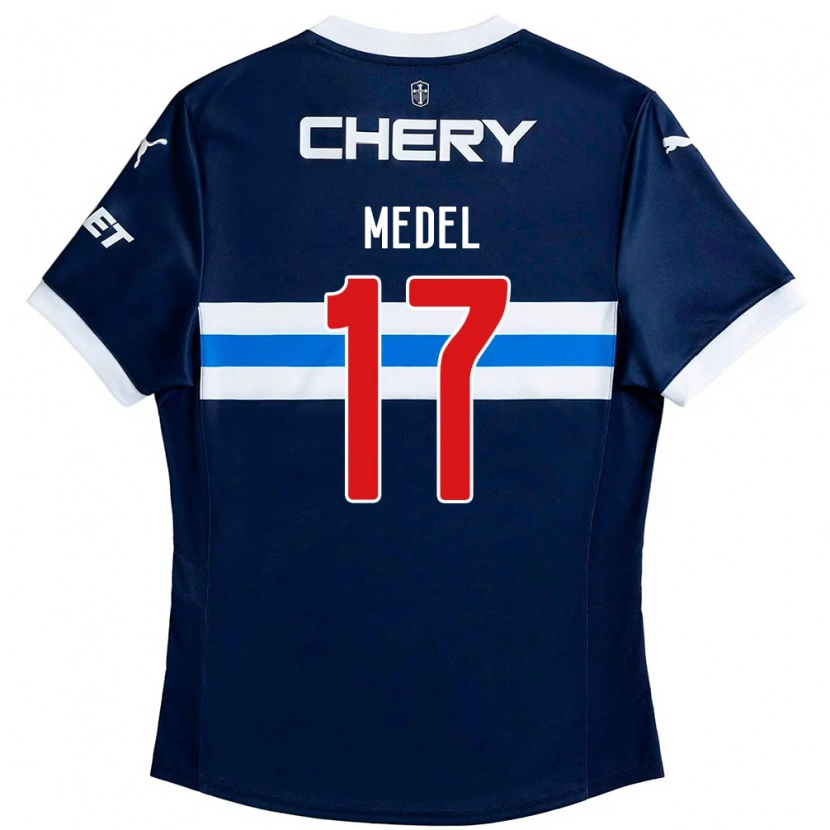 Danxen Women Gary Medel #17 Royal Blue White Away Jersey 2025/26 T-Shirt