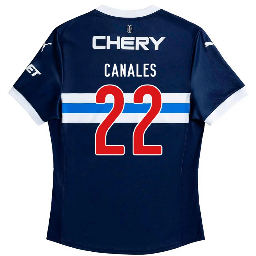 Danxen Women Alfred Canales #22 Royal Blue White Away Jersey 2025/26 T-Shirt